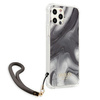 Guess Marble with cord - Etui iPhone 12 / iPhone 12 Pro (szary)