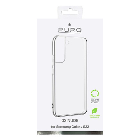 PURO 0.3 Nude - Pouzdro pro Samsung Galaxy S22 Eco (průhledné)