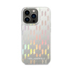 Karl Lagerfeld Monogram Iridescent - Coque iPhone 14 Pro (argent)