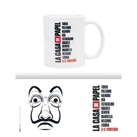 La Casa De Papel - Keramiktasse im Geschenkkarton 330 ml (La Casa De Papel Maske)