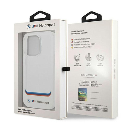 BMW Transparent Center - Hülle für iPhone 14 Pro Max (Weiß)