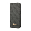 Guess 4G Metal Camera Outline Booktype Case - Coque pour iPhone 14 Pro (noir)