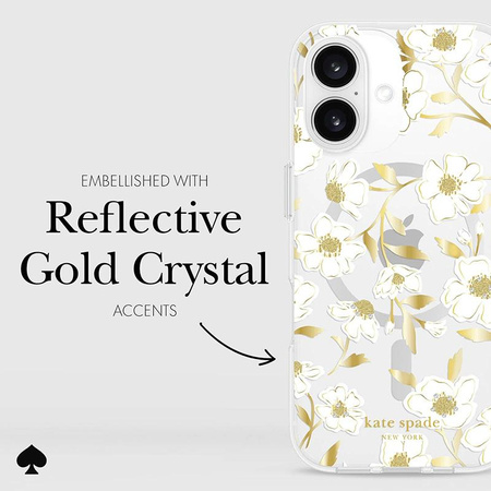 Kate Spade New York Protective Gems MagSafe - Hülle für iPhone 16 (Sunshine Floral)