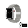 Crong Wave Band - Braided Strap for Apple Watch 44/45/46/49 mm (light gray)