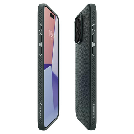 Spigen Liquid Air - Hülle für iPhone 15 Pro Max (Abyss Grün)