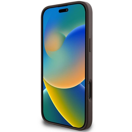 Guess 4G Printed Stripes MagSafe - Pouzdro iPhone 16 Pro Max (hnědé)