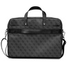 Guess Saffiano 4G Triangle Logo Computer Bag - 16" Notebook Bag (black)