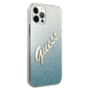 Guess Glitter Gradient Script - iPhone 12 Pro Max Tasche (blau)