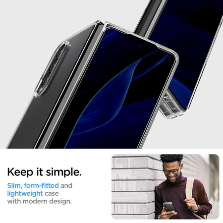 Spigen Airskin - tok a Samsung Galaxy Z Fold 4 készülékhez (átlátszó)