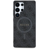 Guess Leather 4G Colored Ring Classic Logo MagSafe - Case for Samsung Galaxy S25 Ultra (black)