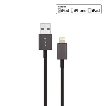 Moshi Apple USB connection cable Lightning MFi connector (graphite)