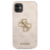 Guess 4G Big Metal Logo - pouzdro pro iPhone 11 (růžové)