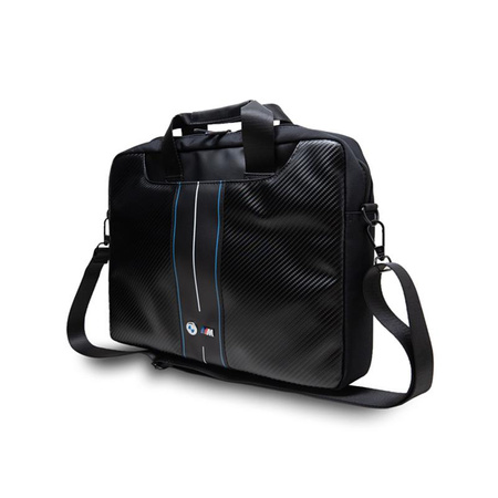 BMW Carbon Blue Stripes - 16" Notebook Bag (black)