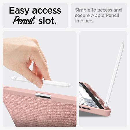 Spigen Urban Fit - Case for iPad Air 11" M3 (2025) / M2 (2024) / iPad Air 10.9" (5th-4th gen.) (2022-2020) (Rose Gold)