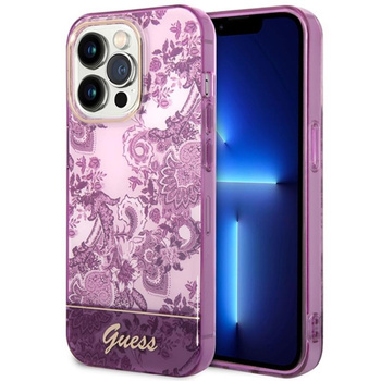 Guess Porcelain Collection - iPhone 14 Pro Max tok (fukszia)