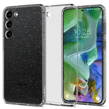 Spigen Liquid Crystal Glitter - tok Samsung Galaxy S23+ készülékhez (átlátszó)