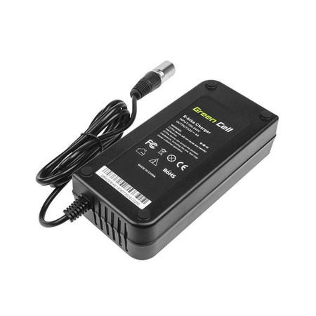 Green Cell - 42V 4A (XLR 3 PIN) nabíječka pro 36V baterii pro elektrokola