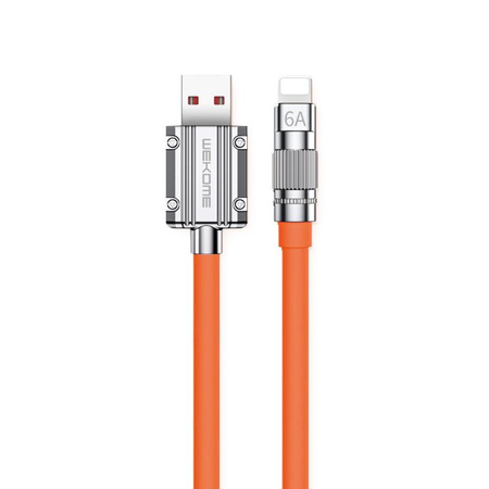 WEKOME WDC-186 Wingle sorozat - USB-A Lightning gyors töltő csatlakozókábel 1 m (narancssárga)