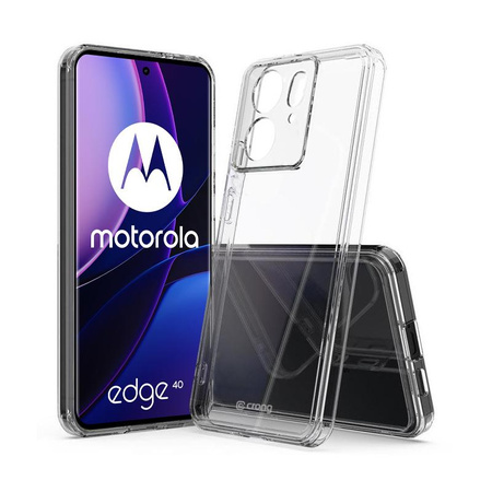 Crong Crystal Shield Cover - Etui Motorola Edge 40 (Transparent)