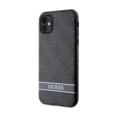 Guess 4G Printed Stripe - pouzdro pro iPhone 11 / iPhone XR (šedé)