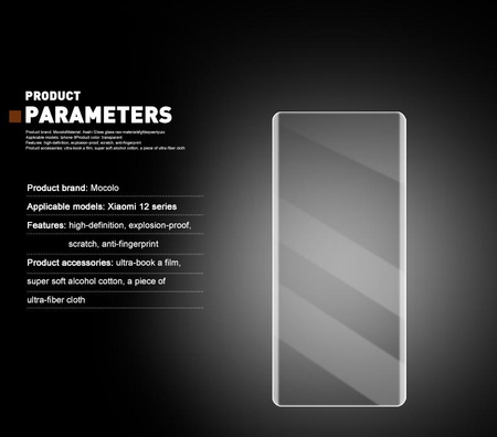 Mocolo 3D UV Glass - Teljes képernyő UV védőüveg Xiaomi 12 Pro-hoz