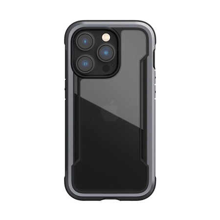 X-Doria Raptic Shield - Aluminum Case for iPhone 14 Pro (Drop-Tested 3m) (Black)