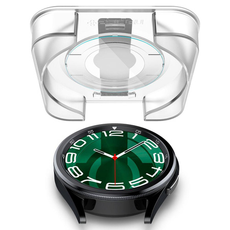 Spigen GLAS.TR EZ FIT 2-Pack - Edzett üveg Samsung Galaxy Watch 6 Classic 47 mm-es órához (2 db)