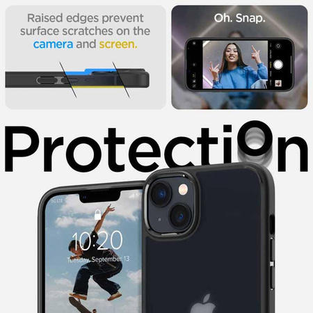 Spigen Ultra Hybrid Matte - Etui do iPhone 14 (Czarny matowy)