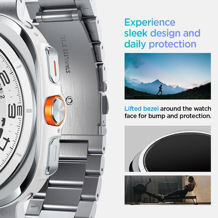 Spigen Modern Fit Band - Bracelet for Samsung Galaxy Watch Ultra 47 mm (Silver)