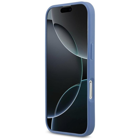 ETUI DO IPHONE 17 GUESS NIEBIESKIE ORYGINALNE ELEGANCKIE CASE PLECKI