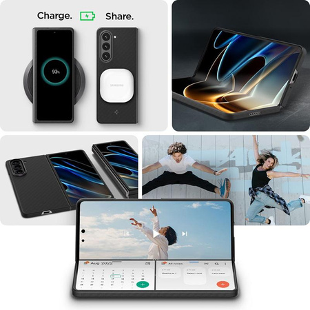 Spigen Airskin Pro - tok Samsung Galaxy Z Fold 5 (fekete)