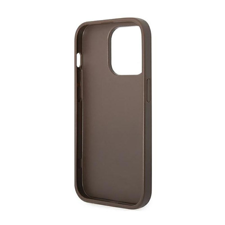 Guess 4G Metal Gold Logo - iPhone 14 Pro Max Case (brown)