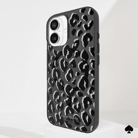 Kate Spade New York Protective MagSafe - Case for iPhone 16 (City Leopard)