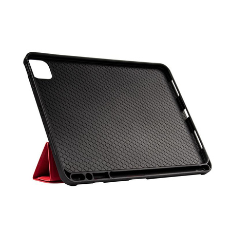 Pouzdro Crong FlexFolio – iPad Air 11” M3 (2025) / iPad Air 11” M2 (2024) / iPad Air 10,9” (5.–4. generace) / iPad Pro 11" (2022–2021) s Apple Pencil (červené)