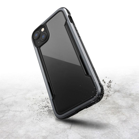 X-Doria Raptic Shield - Aluminum Case for iPhone 14 Plus (Drop-Tested 3m) (Black)