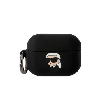 Karl Lagerfeld Silikonové pouzdro NFT Karl Head 3D - AirPods Pro 2 (černé)