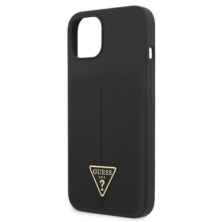 Guess szilikon háromszög logó - iPhone 13 tok (fekete)
