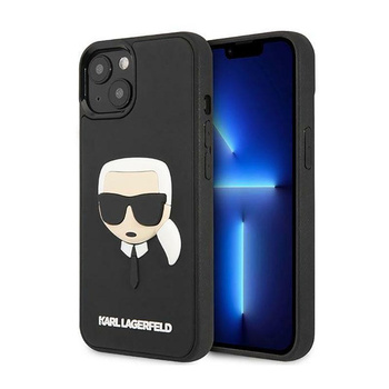 Karl Lagerfeld 3D Gummi Karl`s Kopf - iPhone 14 Hülle (schwarz)