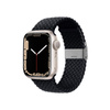 Crong Wave Band - Fonott szíj Apple Watch 38/40/41/42 mm-es órához (grafit)