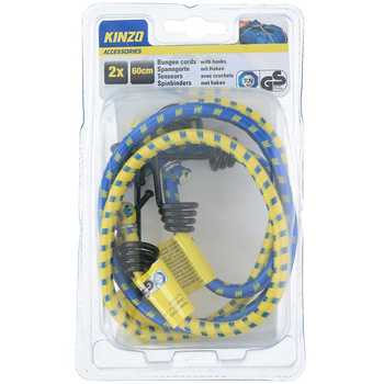 Kinzo - Gepäckbefestigungsgummis 60 cm 2 Stück.