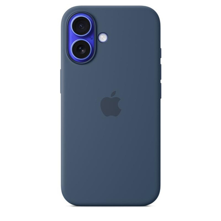 Apple Silikonhülle - Silikonhülle mit MagSafe für iPhone 16 (Denim)