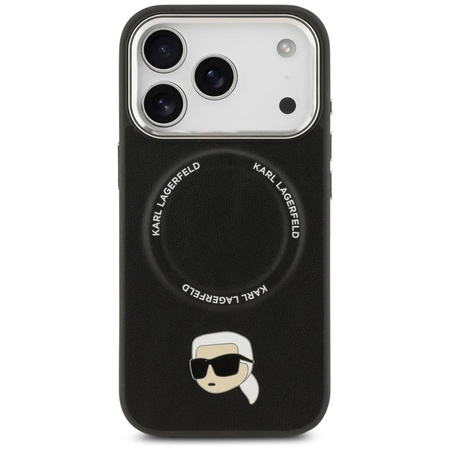 Karl Lagerfeld Karl Pin MagSafe - Hülle für iPhone 17 Pro Max (schwarz)