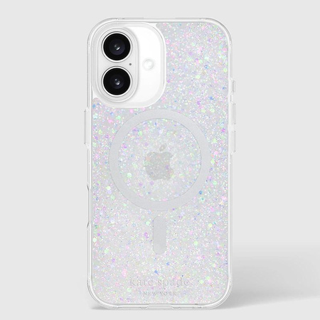 Kate Spade New York étui protecteur MagSafe pour iPhone 16 (Chunky Glitter)