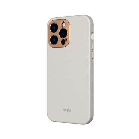 Moshi Napa Slim MagSafe - kožené pouzdro pro iPhone 14 Pro Max (Serene Gray)