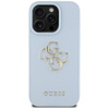 Guess szemcsés Big 4G Logo Small Classic Logo - tok iPhone 16 Pro Max készülékhez (kék)