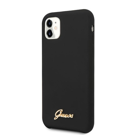 Guess Silikon Vintage - iPhone 11 Hülle (schwarz)