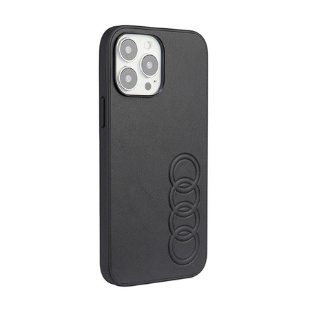 Audi Syntetická kůže - pouzdro pro iPhone 13 Pro Max (černé)