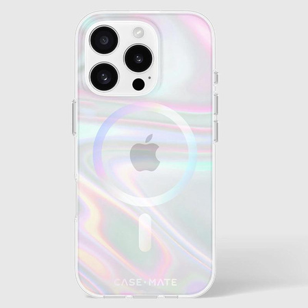 Case-Mate Soap Bubble MagSafe - Pouzdro pro iPhone 16 Pro (Iridescent)