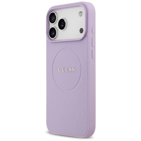Guess Grained Ring MagSafe - Case iPhone 17 Pro Max (purple)