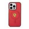 Průsvitné pouzdro Ferrari MagSafe - iPhone 14 Pro (červené)